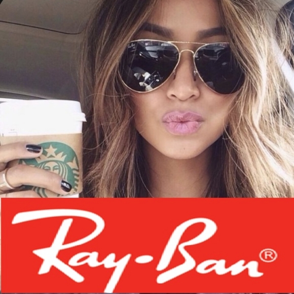 LIKE NEW RayBan Aviator RB3025 Black Lens Ray ban Sunglasses - Picture 14 of 14